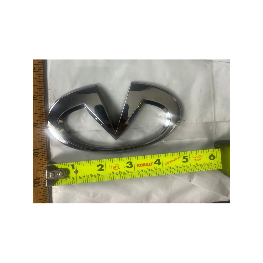 Infiniti Chrome Trunk Rear Emblem Logo Badge Replacement Silver 4.5 Inch